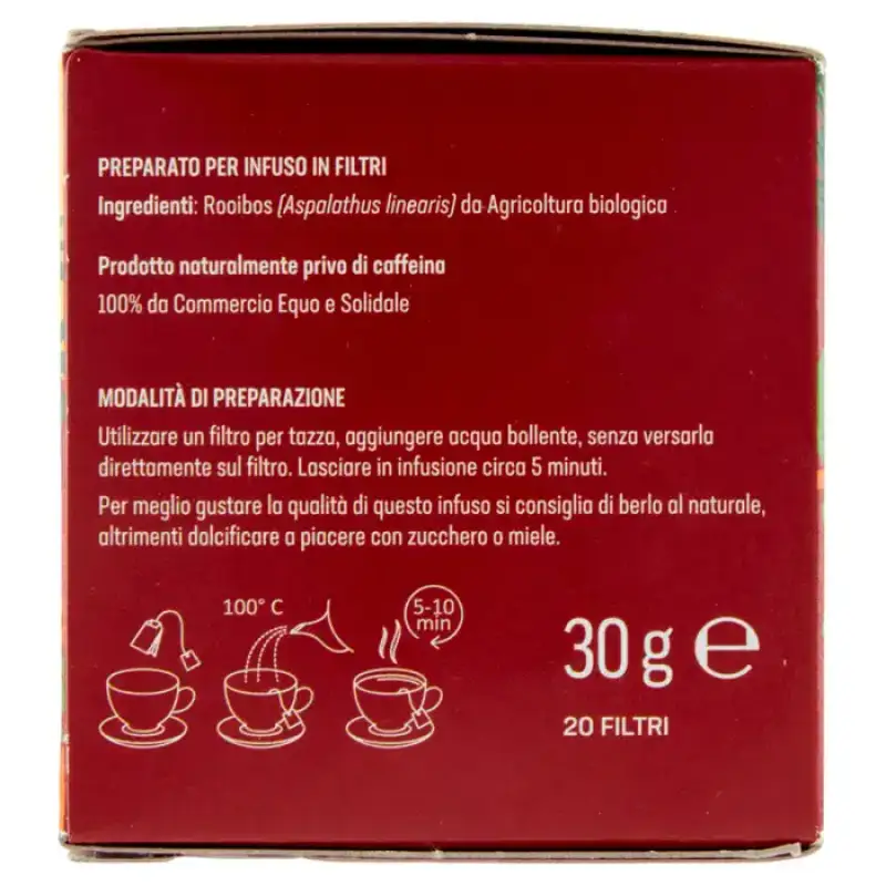 Altromercato Infuzie Rooibos 20 plicuri Bax 12 buc.